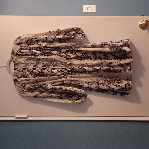 Slate & WillowPython Button Front Dress - Picture 4 of 4